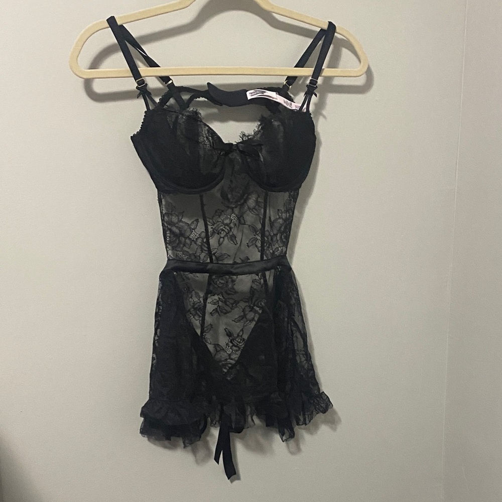 NWOT! Victoria’s Secret Black Lace Lingerie
